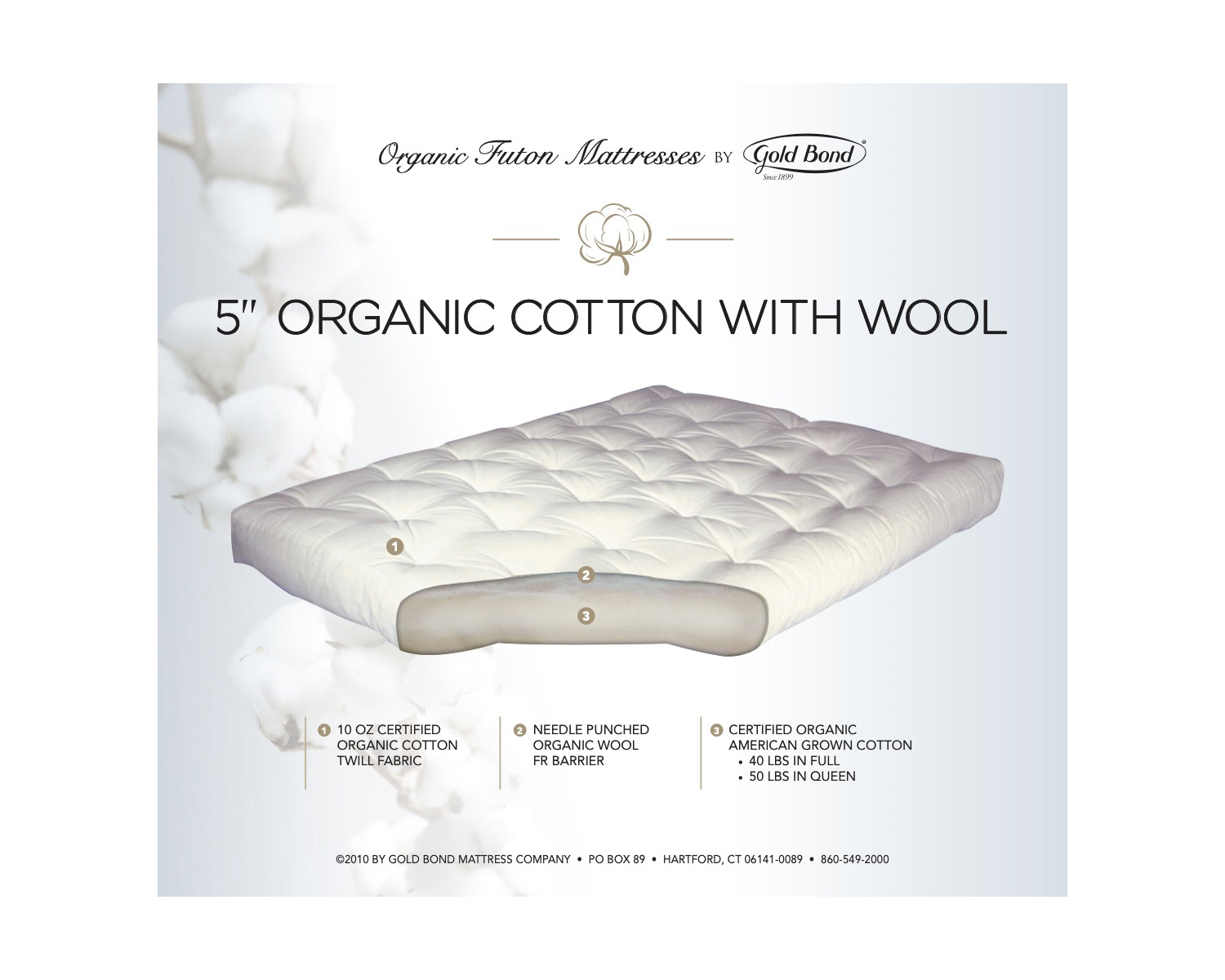 5 organic futon