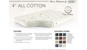 4 all cotton futon