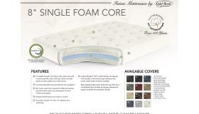 8 single foam futon