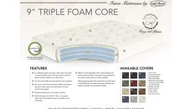9 triple foam futon