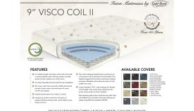 9 visco coil futon