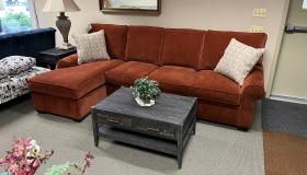 bfm sofa chaise rust